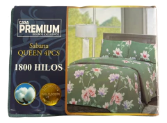 Juego De Sabana Queen Size 1800 Hilos Estampadas Suaves - NOU INDUMENTARIA