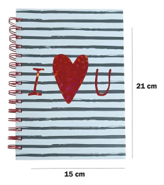 Cuaderno Anotador Anillado Escolar Tapa Dura Hojas Rayadas