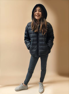 Campera Puffer Niña Infantil Abrigo Piel Importada Colegial - comprar online