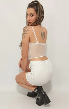 Short Engomado Mujer Negro Moda Dama Hebilla Tiro Alto Salir - comprar online