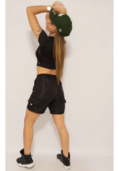 Imagen de Pantalon Parachute Desmontable Bermuda Cargo Jogger Oversize