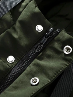 Campera Hombre Inflada Parka Larga Abrigada Invierno Capucha