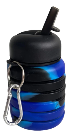 Botella Plegable Silicona 500ml Flexible Acordeon Escolar - tienda online