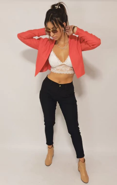 Blazer Saco Mujer Corto De Vestir Bengalina Moda Dama - NOU INDUMENTARIA