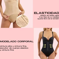 Body Modelador Reductor Faja Abdominal Push-up Bretel Ancho - NOU INDUMENTARIA