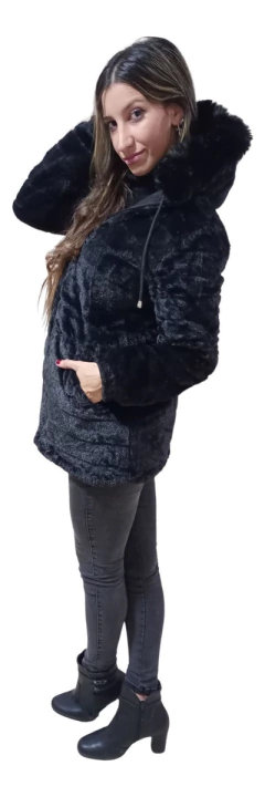Campera Tapado Reversible Parka Mujer Gabardina Plush Larga - NOU INDUMENTARIA