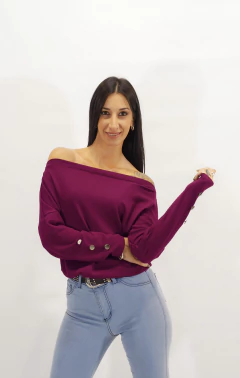 Sweaters de Lanilla Cuello Bote Mujer liviano