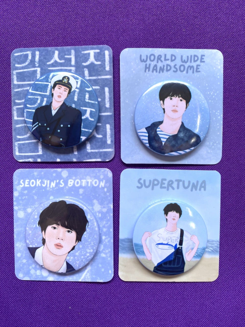 Pack Botton Seokjin + Brinde