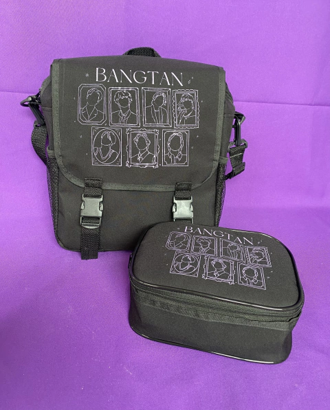 KIT Mochila + Estojo (versao PRETA)