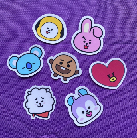 Kit de adesivos BT21