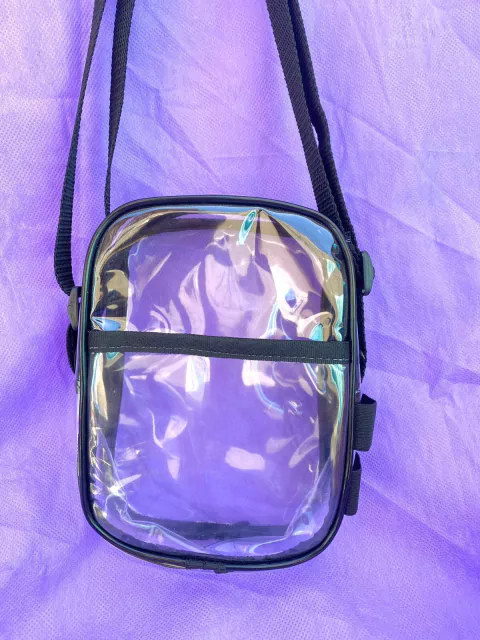Bolsa Transparente Preta com suporte para Lightstick