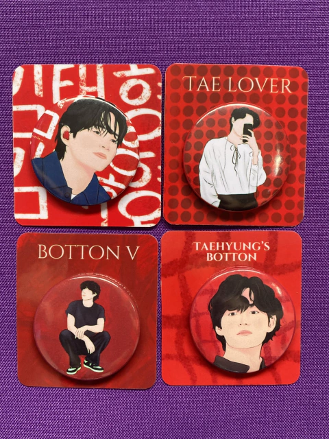 Pack Botton Taehyung + Brinde