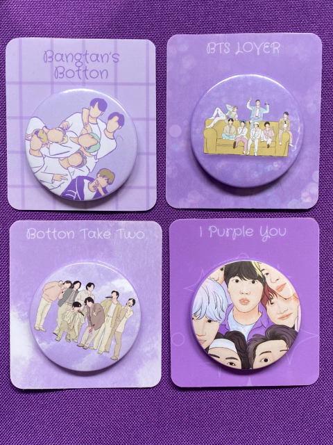 Pack Botton BTS OT7 + Brinde