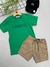 Camiseta Infantil com Elastano -Verde - comprar online