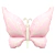 Globo Metalizado Silueta Mariposa 34 Pulg - Rosa Pastel - comprar online
