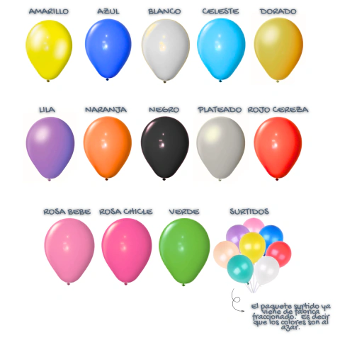 Globos Perlados Globby 9 Pulgadas X25un