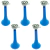 Corneta 14cm Celeste y Blanco x5 Unid - comprar online