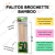 Palitos Brochette 20cm X50 Unid - Bolsa Verde - comprar online