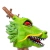 Mascara de Latex Dragon Verde en internet