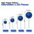 Cake Topper Esferas Gibreadas 20 Piezas - Azul en internet