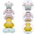 Globo Metalizado Huevo Pascua 3 Animalitos con Base 110cm - comprar online