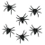 Arañas Plasticas Grandes - Bolsita x6 Unid - comprar online