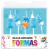 Vela Forma Osito 5 Piezas - Celeste - comprar online