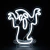 Cartel Luminoso Neon Halloween - Fantasma
