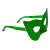 Antifaz Lentes Metalizado - Verde - comprar online
