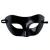 Antifaz Opera Veneciano Liso - Negro