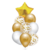 Set de 9 Globos Premium Globox Dorado