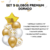 Set de 9 Globos Premium Globox Dorado en internet