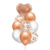 Set de 9 Globos Premium Globox Rosa Gold