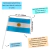 Bandera Argentina Tela con Palito 14x21cm x1 Unid en internet