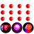 Nariz Payaso Roja Luz Led x12 Unid