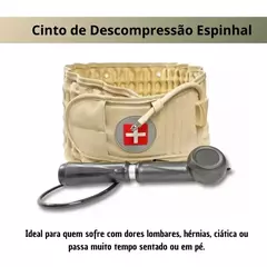 Cinto de Descompressão Espinhal com bomba manual para alívio da dor