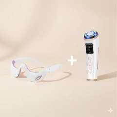 Kit Mini Hifu Ultrassom Portátil Microfocado para o Rosto + Aparelho Anti-Rugas para Olhos - comprar online