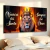 Quadro Decorativo Leão Frase Bíblica Jesus Coroa Fé Sala 4k na internet