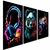 kit 3 Placas Decorativas Panda Quarto Gamer Controle Fone