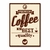 Placa Decorativa Café