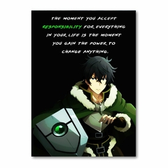 Placa Decorativa Herói do Escudo (Tate No Yuusha)