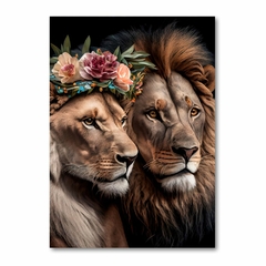 Placa Decorativa Leão