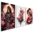 kit 3 Quadros Decorativos Geisha Art Japonesa