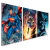 kit 3 Quadros Decorativos Batman , Super Man e Mulher Maravilha