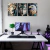 kit 3 Quadros Decorativos Leão Águia e Lobo na internet