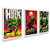 kit 3 Quadros Decorativos Hulk