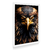 Imagem do kit 3 Quadros Decorativos Leão Águia e Lobo Gold