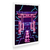 Kit 3 Quadros Decorativos Arte Neon Torii e Gato Maneki Neko