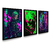 Kit 3 Quadros Decorativos Zoro Art Cyberpunk - comprar online