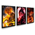 kit 3 Quadros Decorativos Nezuko, Tanjiro e Zenitsu
